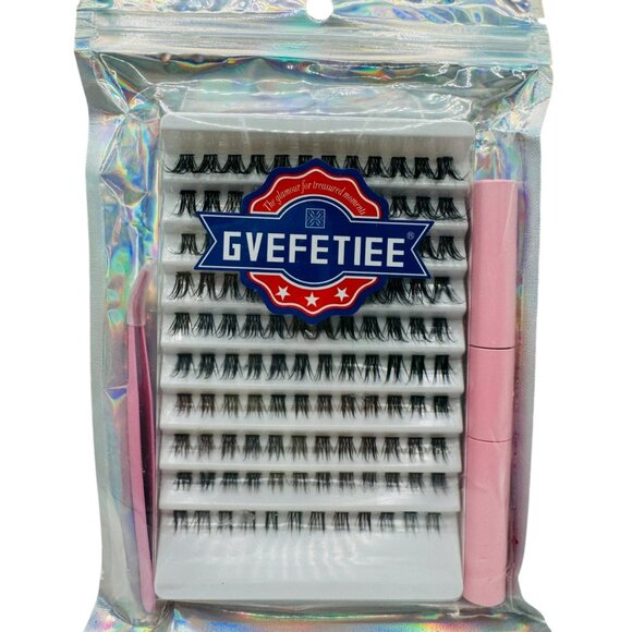 110 fake eyelash clusters, with applicator tweezers - Picture 1 of 4